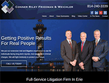 Tablet Screenshot of crfwlaw.com